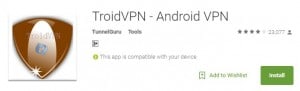 برنامج TroidVPN - Android VPN للحصول على انترنت 3G مجانى2