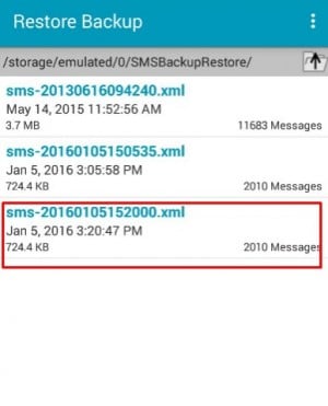 برنامج SMS Backup & Restore 8