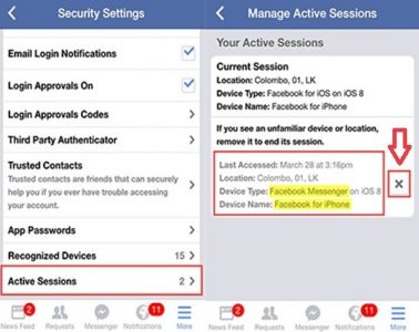 طريقة تسجيل الخروج من Facebook Messenger دون الحاجة إلي حذفه 6