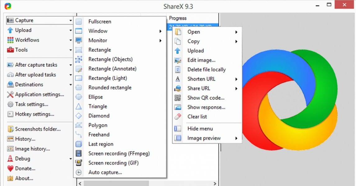 تحميل برنامج تصور الشاشة ShareX 2018