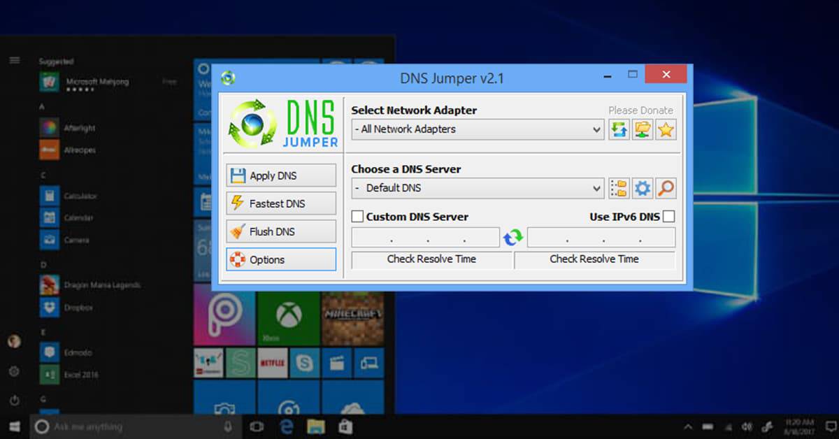 برنامج Dns Jumper 2018 لتسريع سرعة الإنترنت للكمبيوتر بصورة كبيرة