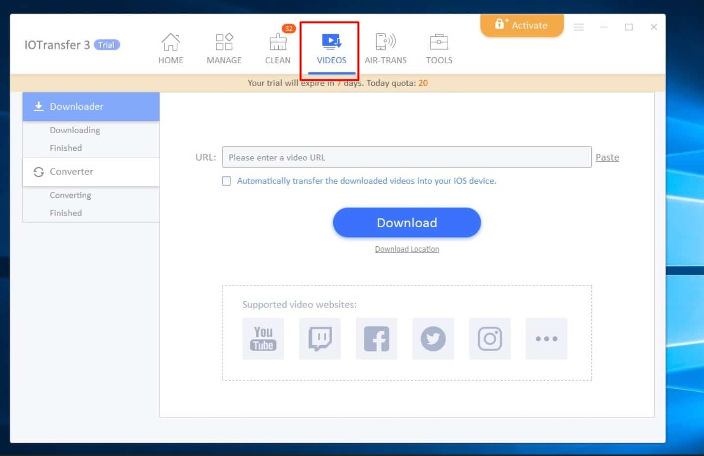 برنامج IOTransfer 3 لتبادل الملفات بين الآيفون و الويندوز