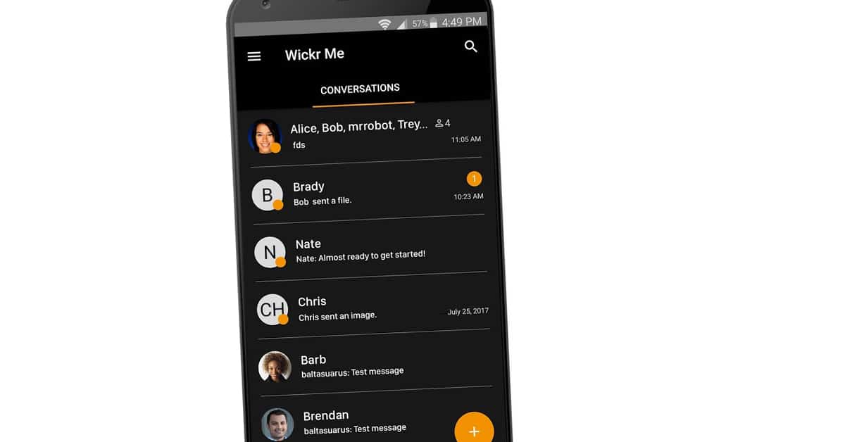 تطبيق Wickr Me الذي كان يستخدمه اليوت الدرسون في مسلسل Mr Robot