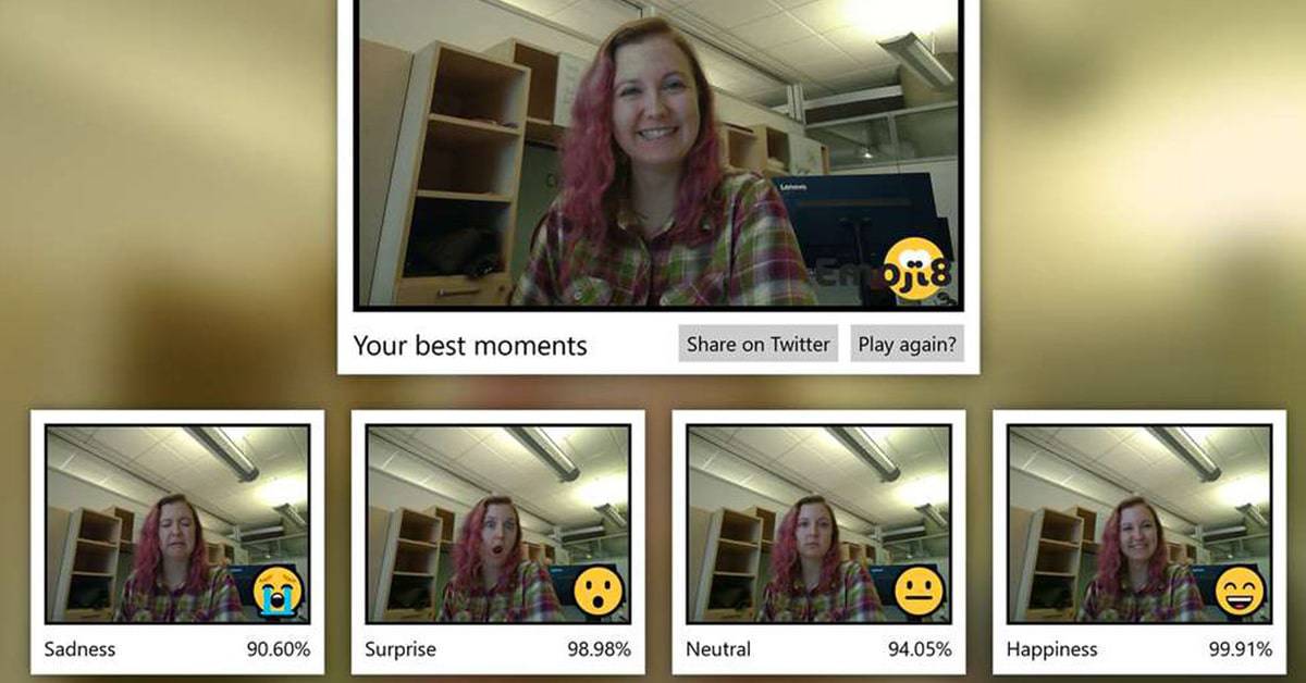 تحميل برنامج Emoji8 من مايكروسوفت لتحويل تعابير وجهك الى ايموجي