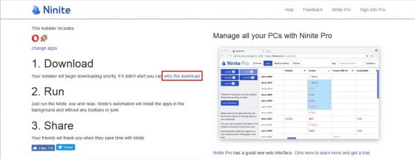 تحميل برنامج Ninite