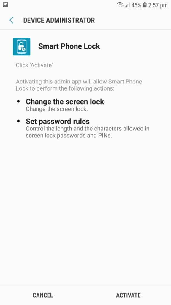 تطبيق Smart Phone Lock تحميلات