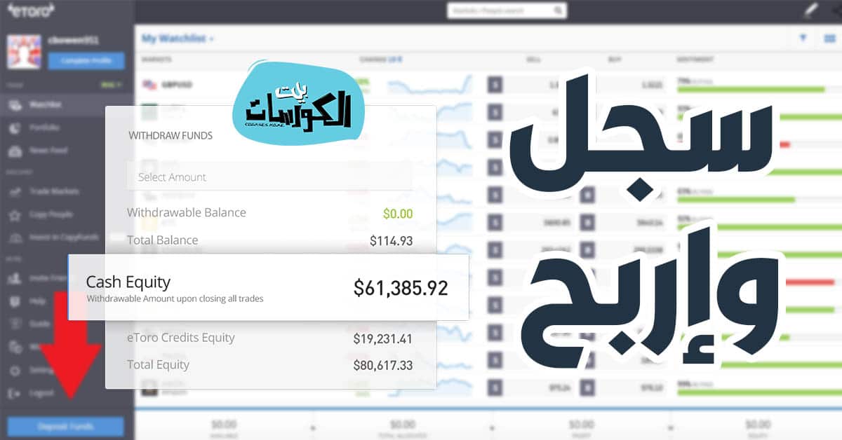 شرح التسجيل في موقع Etoro