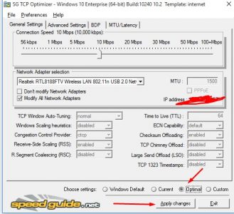 شرح برنامج TCP Optimizer 2019