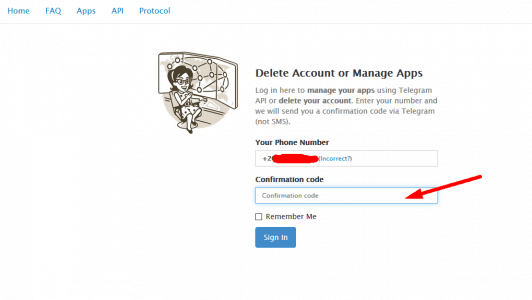 كيفية ازالة تيليجرام