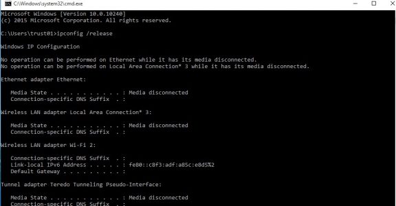 أستخدام (CMD (Command Prompt