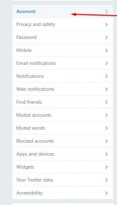 إيقاف حساب تويتر