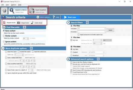 طريقة حذف الملفات المتشابهة