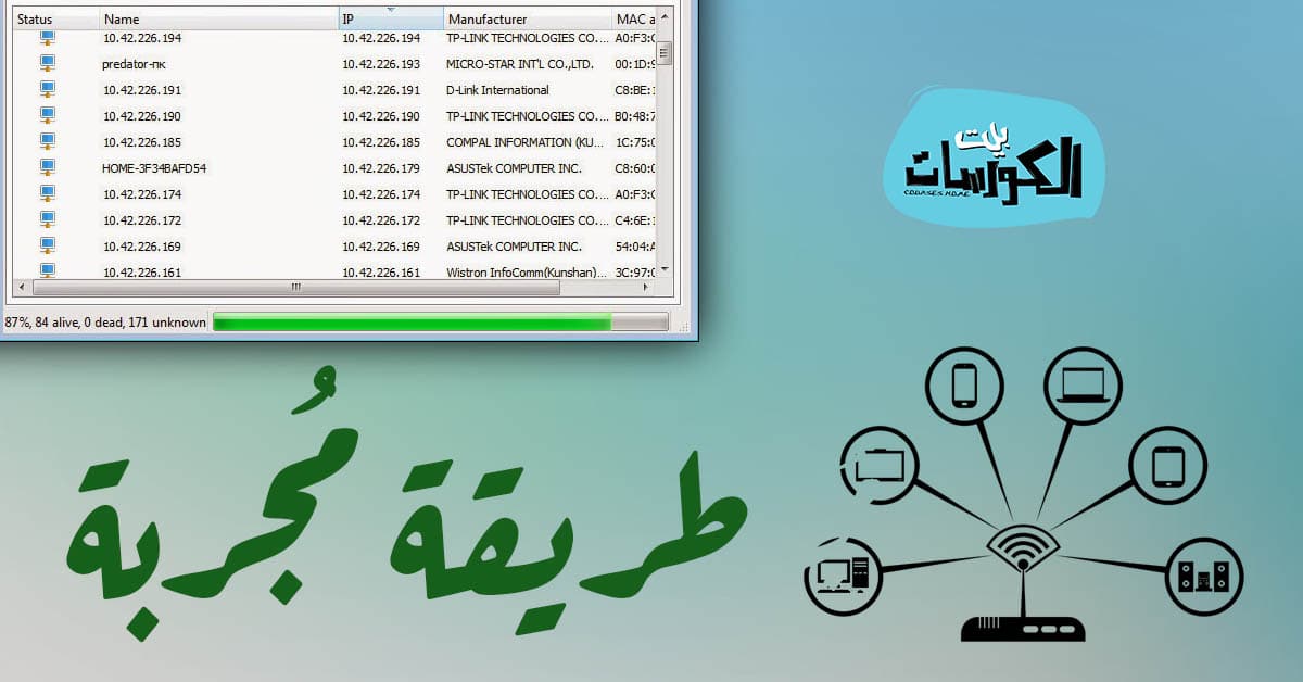 برنامج معرفة المتصلين معك على الشبكة