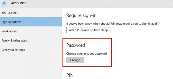 إضافة كلمة سر للويندوز