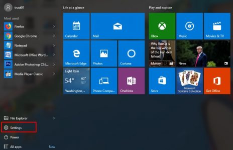 تغيير كلمة المرور علي ويندوز 10