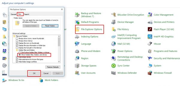 طريقة إظهار ملفات الفلاشة المخفية