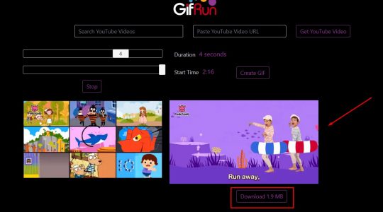 طريقة استخدام موقع gifrun.com