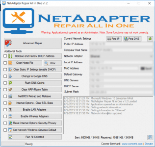 أداة NetAdapter