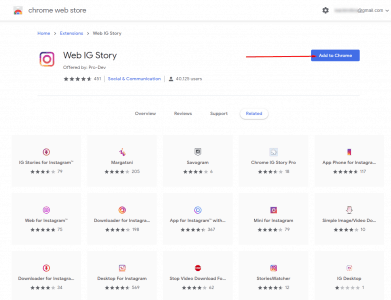 إضافة Web IG Story