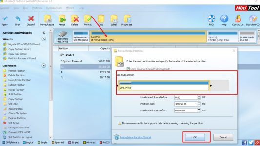 شرح برنامج MiniTool Partition Wizard Profession