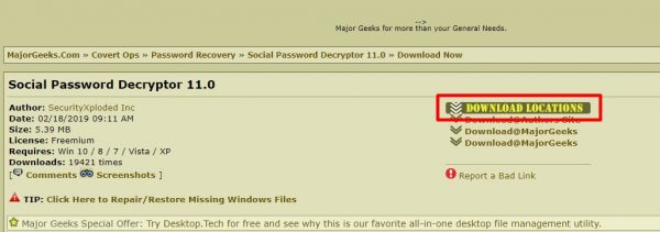 طريقة استخراج كلمات المرور واسم المستخدم علي الكمبيوتر