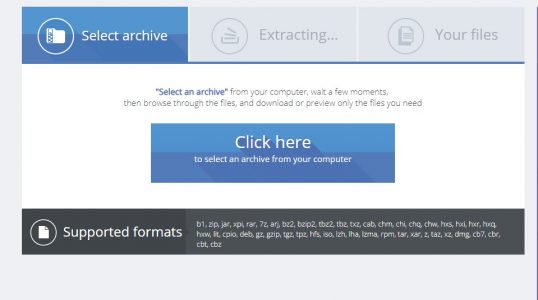 طريقة فك ضغط الملفات اون لاين