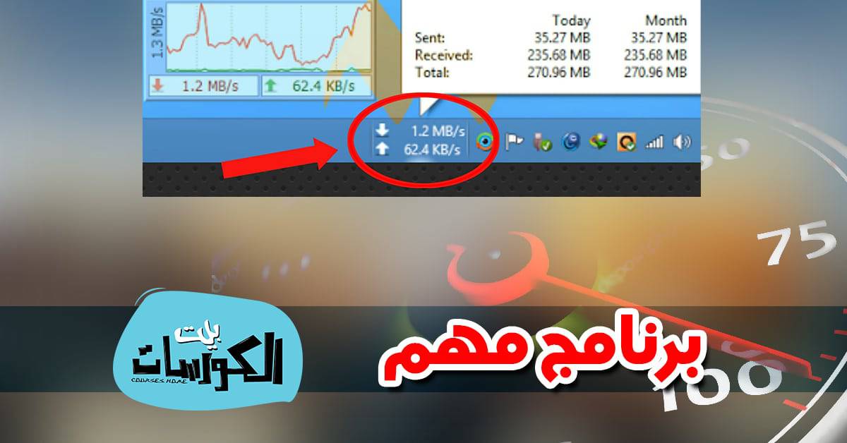 برنامج Internet Speed Meter
