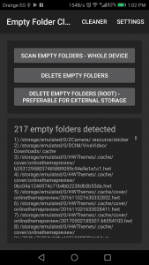 مسح المجلدات الفارغة من على هاتفك الاندرويد