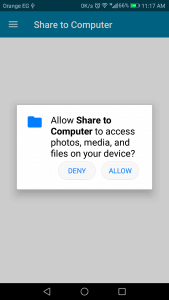 مشاركة الملفات بين الهاتف والحاسوب