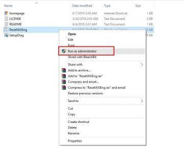 إصلاح مشكلة تحديث ويندوز 10