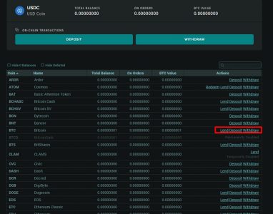 بيع وشراء BTC