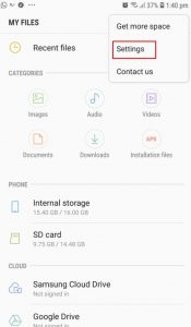 طريقة إظهار الملفات المخفية علي الهاتف