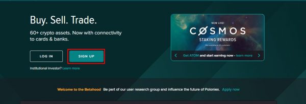 طريقة إنشاء حساب على منصة بولونيكس