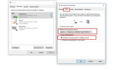 اختبار المايك في ويندوز 10