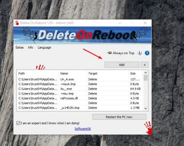 طريق مسح الملفات المزعجة