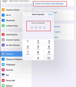 Erase All Content and Setting Erase All Content and Setting