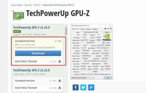 معرفة نوع كرت الشاشة باستخدام برنامج GPU-Z
