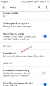 ok google تفعيل