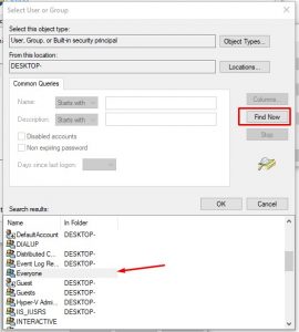حل مشكلة الصلاحيات في الويندوز