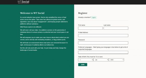 شرح خطوات عمل حساب على شبكة WikiTribune