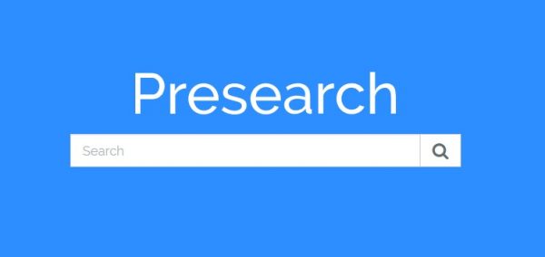 محرك البحث presearch