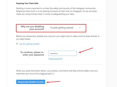 حذف انستقرام 2021