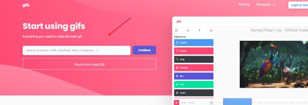 تحويل الفيديو الى gif بجودة عالية