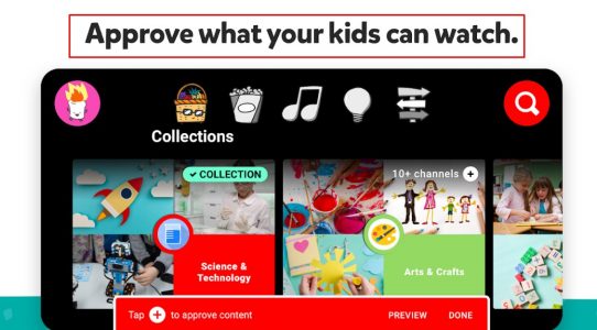 يوتيوب آمن للاطفال للايفون