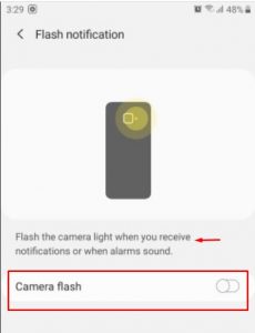 تشغيل الفلاش عند الاتصال هواوي