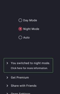 تطبيق Dark Mode