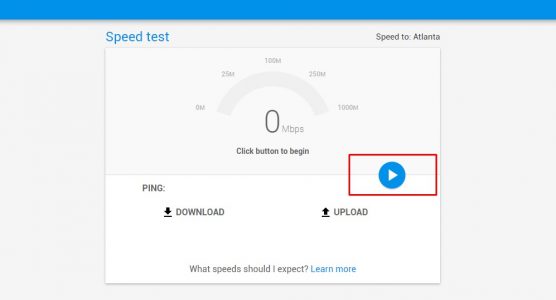 معرفة سرعة النت بدون برامج