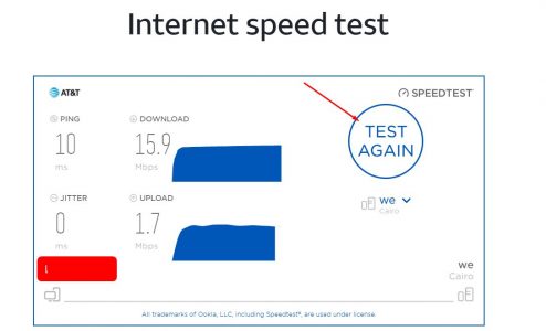شرح موقع Internet speed test