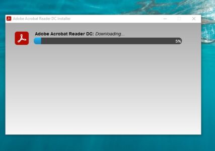 تثبيت برنامج Adobe Acrobat Reader