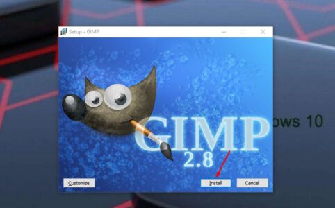 طريقة تحميل برنامج gimp